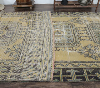 Belgu - Yellow Runner Rug - Thumbnail