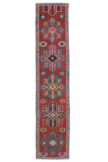 Buse - Kurdish Herki Runner Rug - Thumbnail