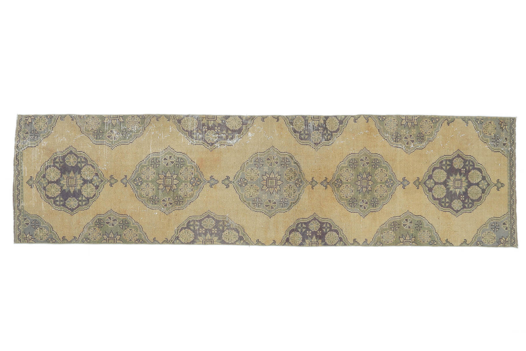 3x10 Oriental Mustard Colored Runner, Mustard Colored Rugs