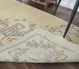 Claudette - Beige Floral Vintage Runner - Thumbnail