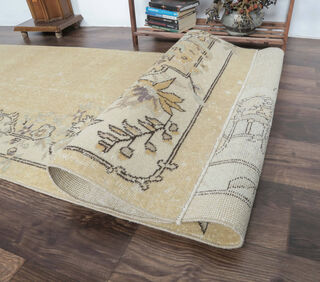 Claudette - Beige Floral Vintage Runner - Thumbnail