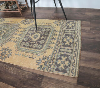 Davina - Oushak Runner Rug - Thumbnail