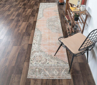 Dies - Faded Orange Runner Rug - Thumbnail