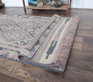 Dilani - Pastel Purple Vintage Runner Rug - Thumbnail