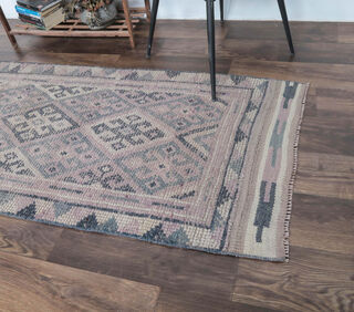 Dilani - Pastel Purple Vintage Runner Rug - Thumbnail