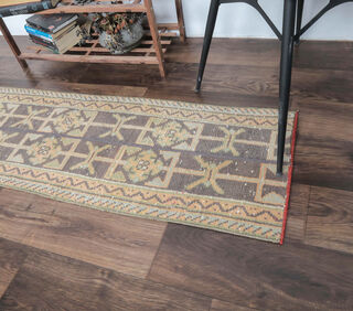 Dilberay - Turkish Patchwork Runner Rug - Thumbnail