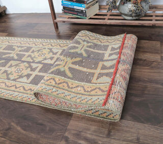 Dilberay - Turkish Patchwork Runner Rug - Thumbnail