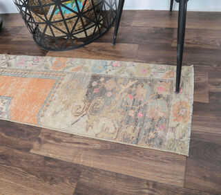 Dilshah - Anatolian Vintage Runner Rug - Thumbnail