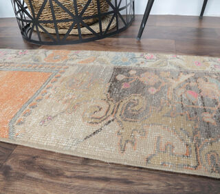 Dilshah - Anatolian Vintage Runner Rug - Thumbnail