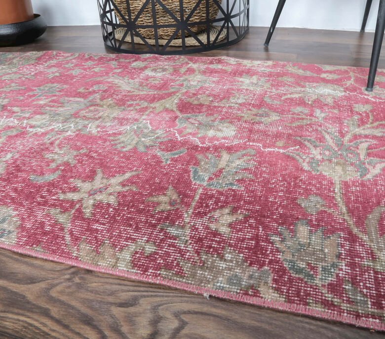 Dora - Botanic Red Vintage Rug