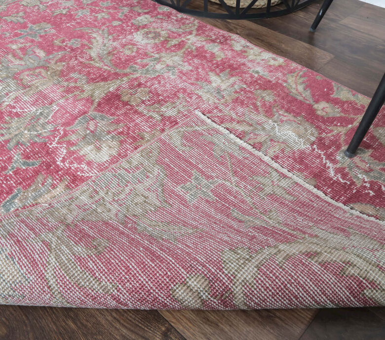 Dora - Botanic Red Vintage Rug