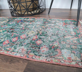 Dot - Botanic Floral Vintage Rug - Thumbnail