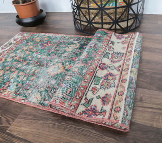 Dot - Botanic Floral Vintage Rug - Thumbnail