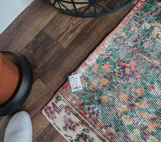 Dot - Botanic Floral Vintage Rug - Thumbnail