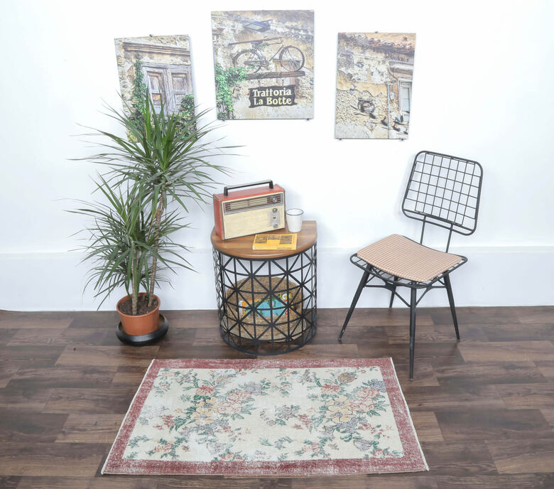 Dururbunsuz - Tropic Floral Vintage Mini Rug