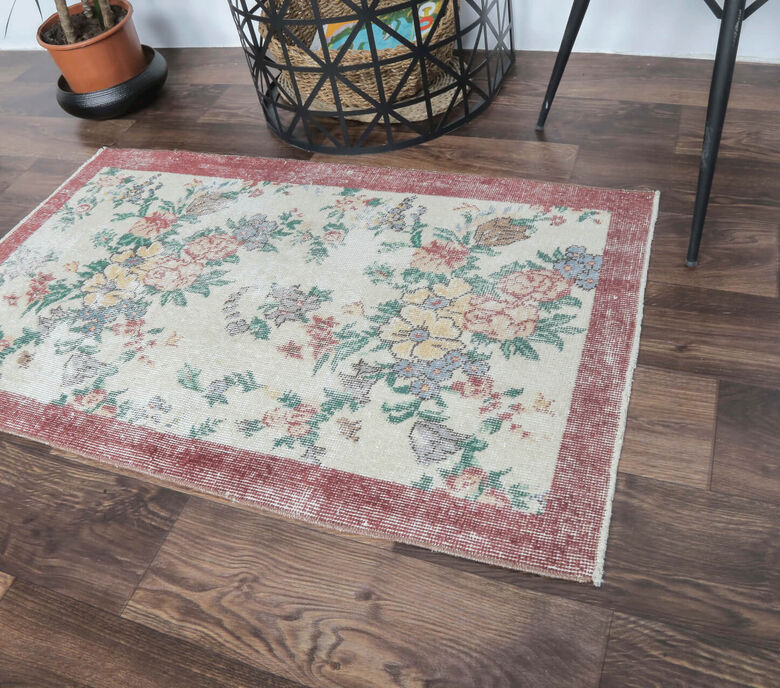 Dururbunsuz - Tropic Floral Vintage Mini Rug