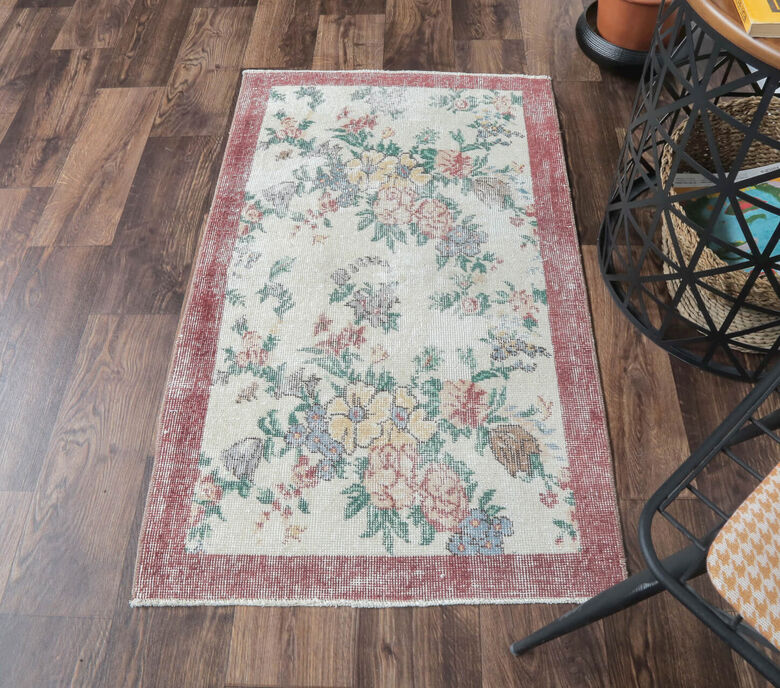 Dururbunsuz - Tropic Floral Vintage Mini Rug