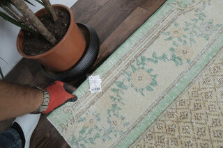 Ecegul - Turkish Vintage Runner Rug - Thumbnail