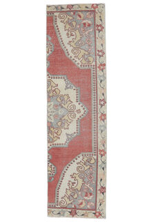 Emery - Vintage Handmade Oriental Runner - Thumbnail