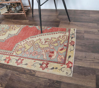 Emery - Vintage Handmade Oriental Runner - Thumbnail