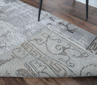 Eren - Gray Floral Vintage Runner - Thumbnail