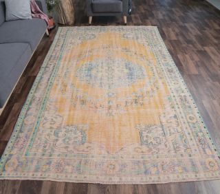 Erin - Faded Orange Vintage Area Rug - Thumbnail