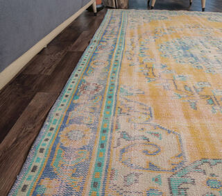 Erin - Faded Orange Vintage Area Rug - Thumbnail