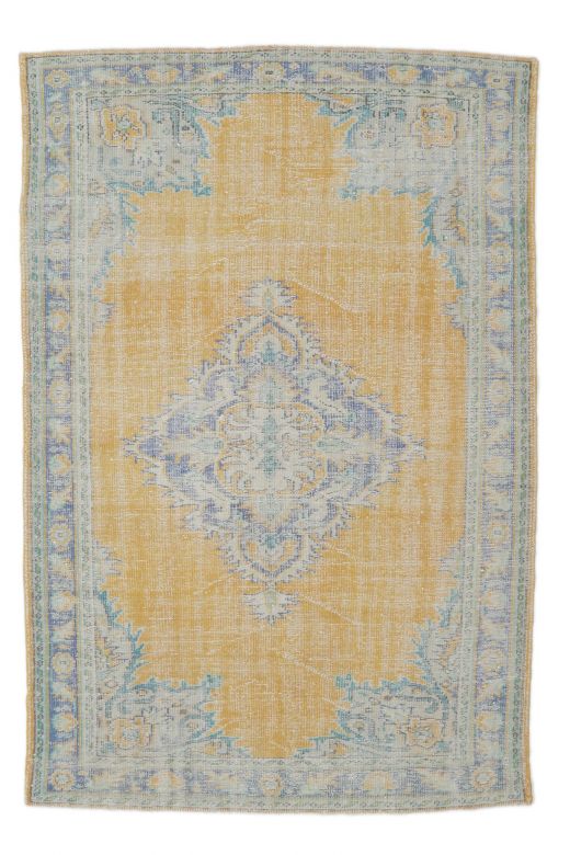 Erke - Orange Yellow Vintage Area Rug