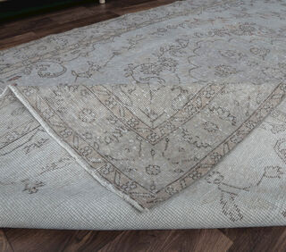 Esenbike - Gray Oriental Vintage Rug - Thumbnail