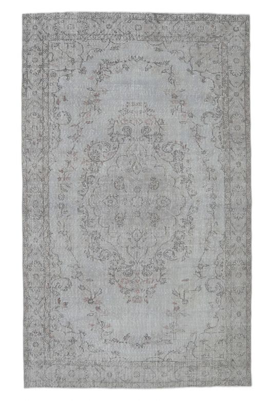 Esenbike - Gray Oriental Vintage Rug