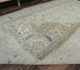 Eshay - Beige Oriental Vintage Rug - Thumbnail