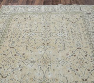 Eshay - Beige Oriental Vintage Rug - Thumbnail