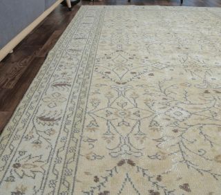 Eshay - Beige Oriental Vintage Rug - Thumbnail