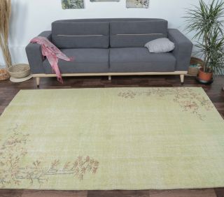 Esmecan - Green Vintage Rug - Thumbnail