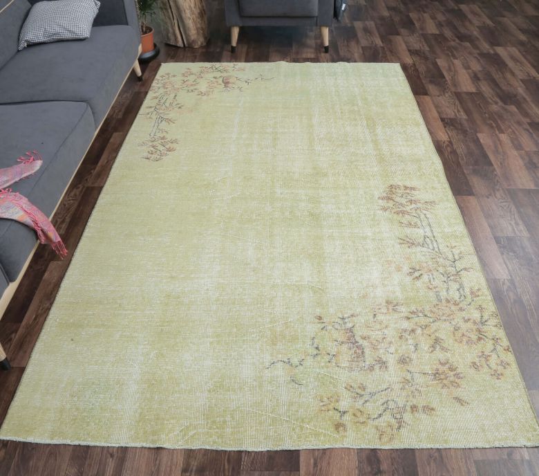 Esmecan - Green Vintage Rug