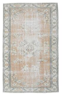 Etil - Faded Orange Boho Chic Vintage Rug - Thumbnail