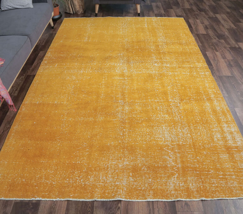 Eudora - Orange Overdyed Vintage Rug