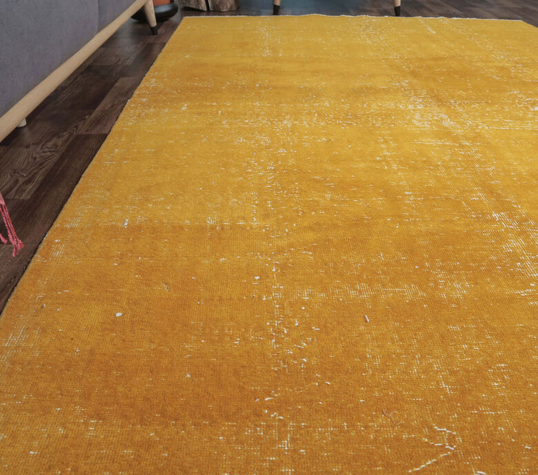 Eudora - Orange Overdyed Vintage Rug