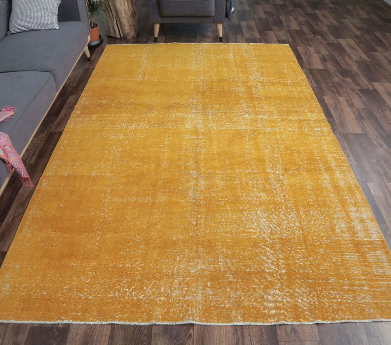 Eudora - Orange Overdyed Vintage Rug