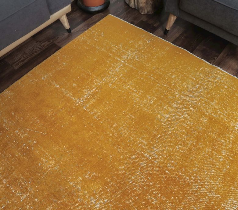 Eudora - Orange Overdyed Vintage Rug