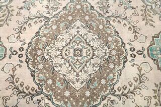 Faded Pink Handmade Persian Vintage Rug - Thumbnail