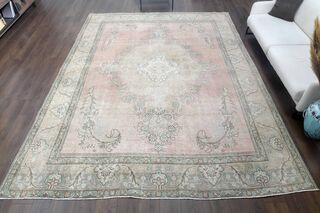 Rare Vintage Persian Area Rug - Thumbnail