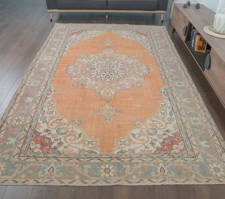 Fatmagul - Orange Persian Rug