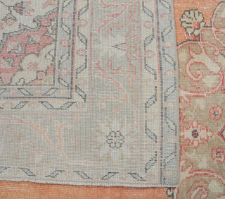 Fatmagul - Orange Persian Rug - Thumbnail