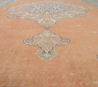 Fatmagul - Orange Persian Rug - Thumbnail