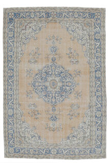 Feride - Turkish Oriental Orange Area Rug - Thumbnail