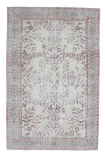 Feyzam - Bordered Floral Vintage Rug - Thumbnail