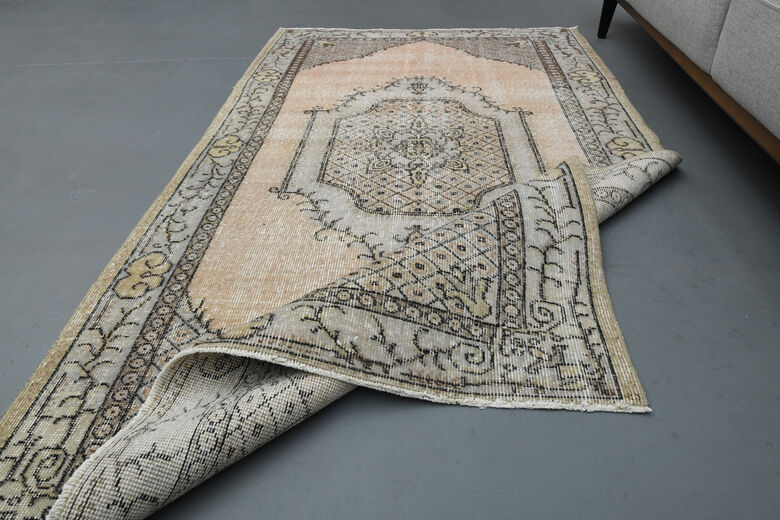 Orange Anatolian Vintage Area Rug