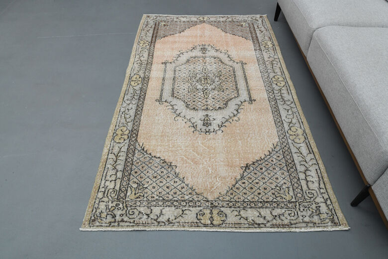 Orange Anatolian Vintage Area Rug