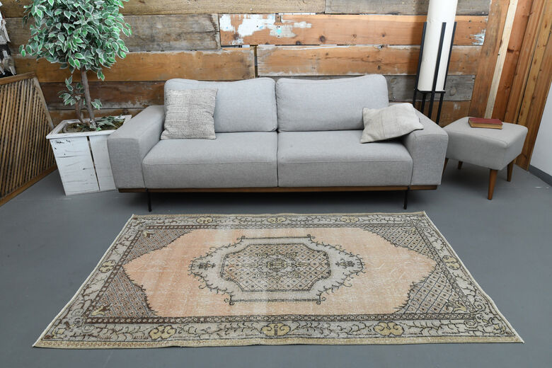 Orange Anatolian Vintage Area Rug